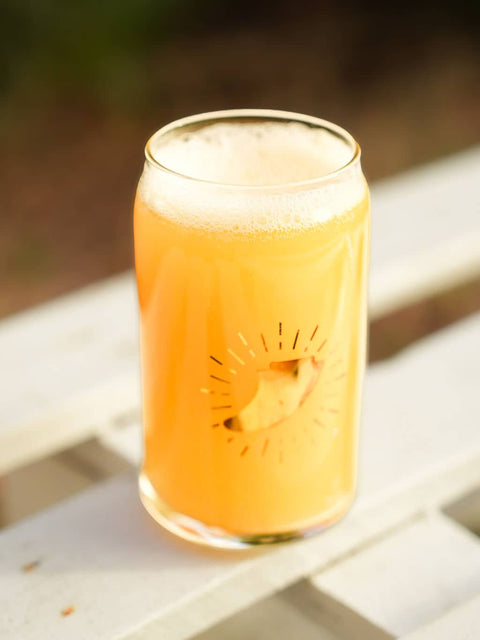 Verre canette dérive dorée